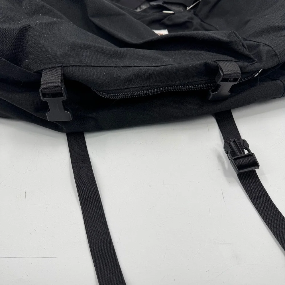 Vintage 70's The North Face Black Canvas‎ Duffel Bag Travel Made in USA